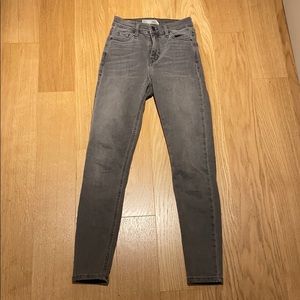 Topshop light grey jamie jeans